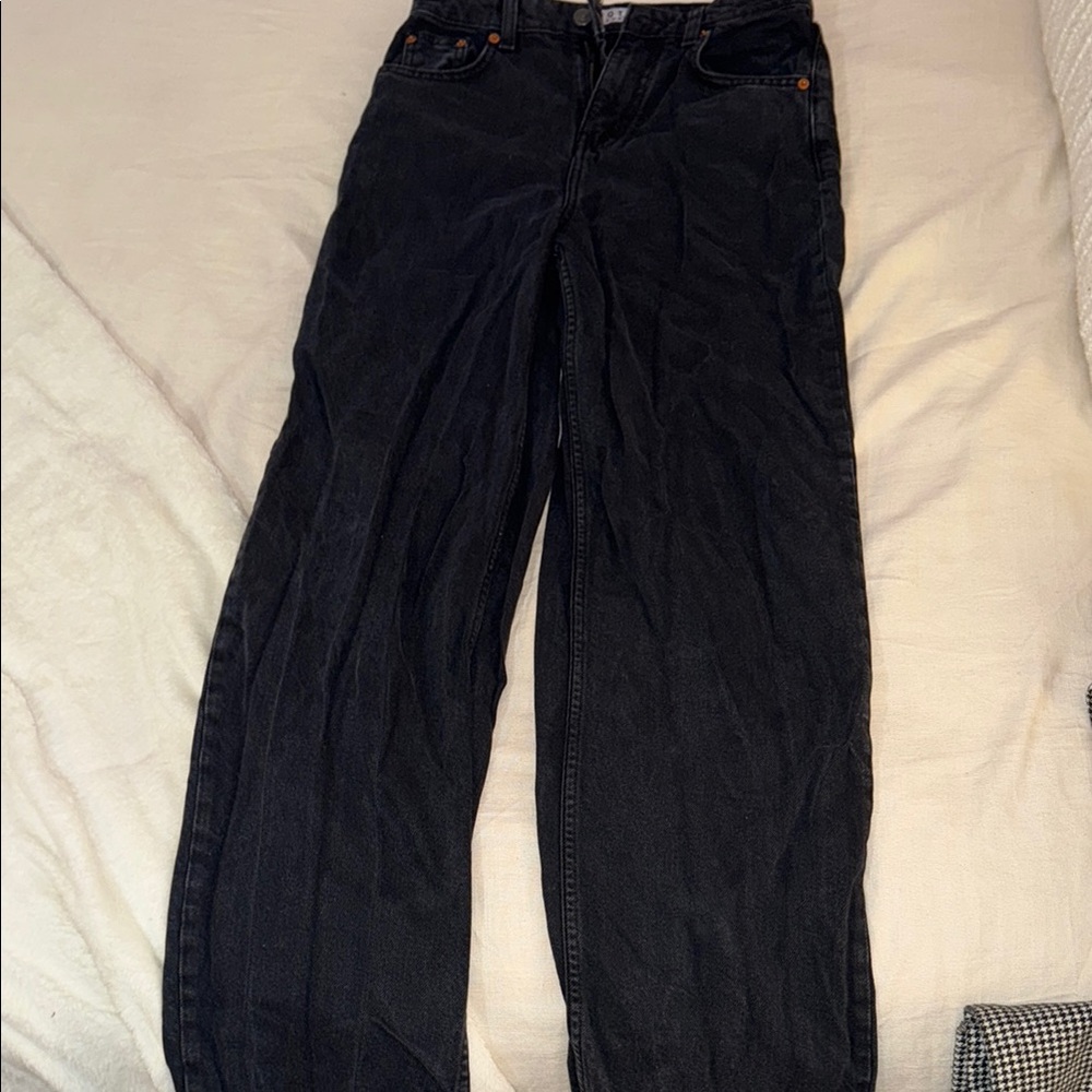 Motel Rocks Black Boyfriend Jeans